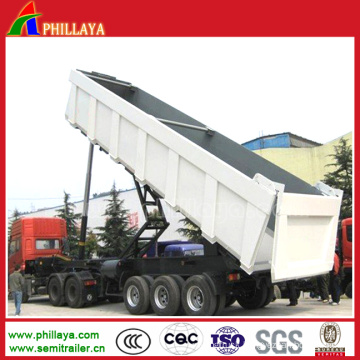 Tri-Axle Hyva Hydraulic Cylinder Rear Dump Trailer